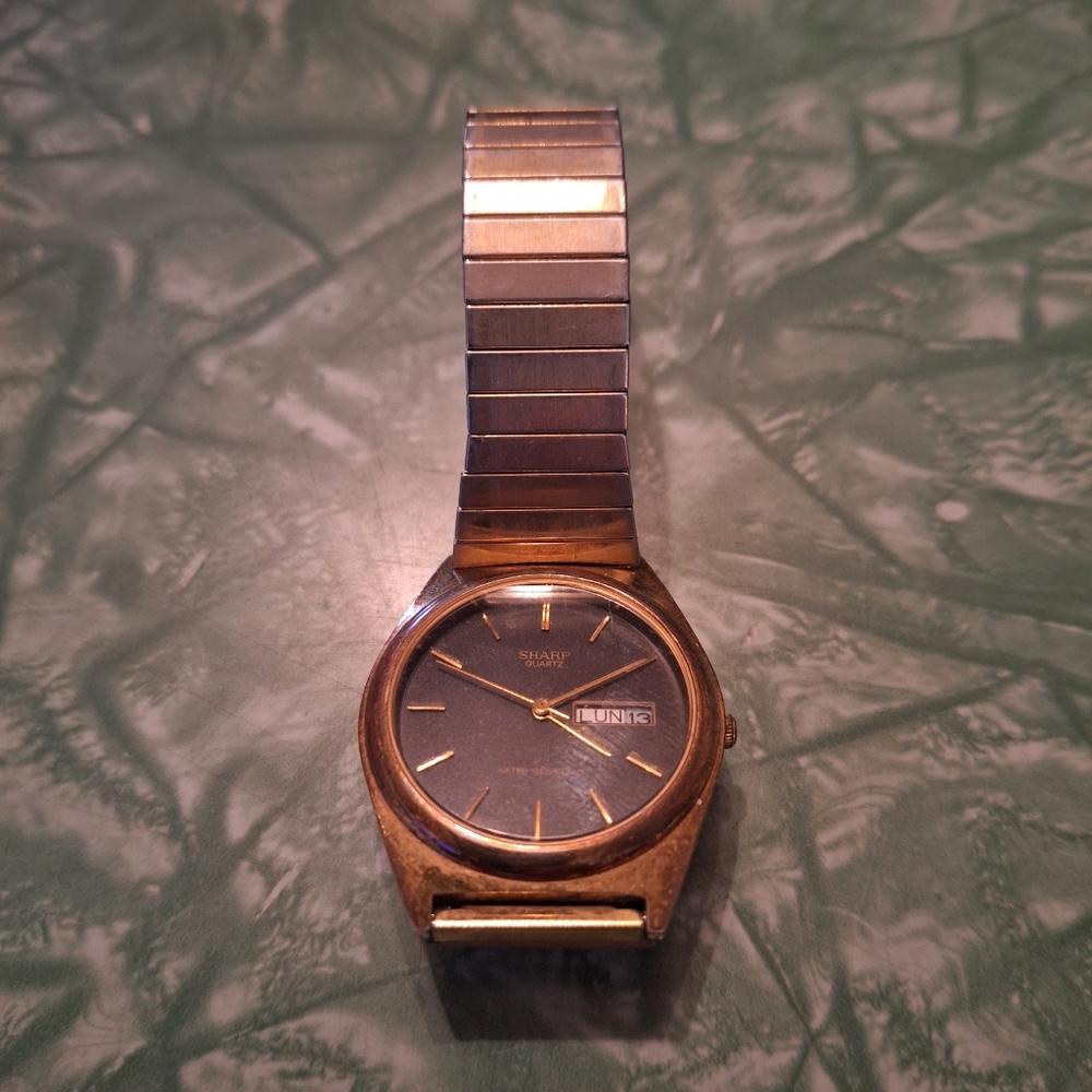 Vintage Sharp Wrist Watch- Men's